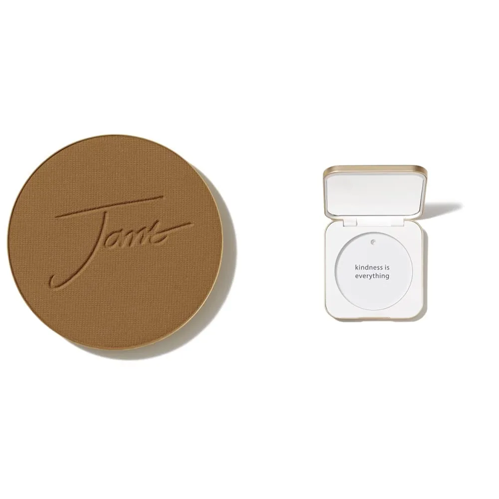 Набор многоразовых компактных пудр Jane Iredale PurePressed Base Mineral Foundation | Полуматовая прессованная пудра с SPF | Без талька, веганский продукт, не тестируется на животных, Velvet