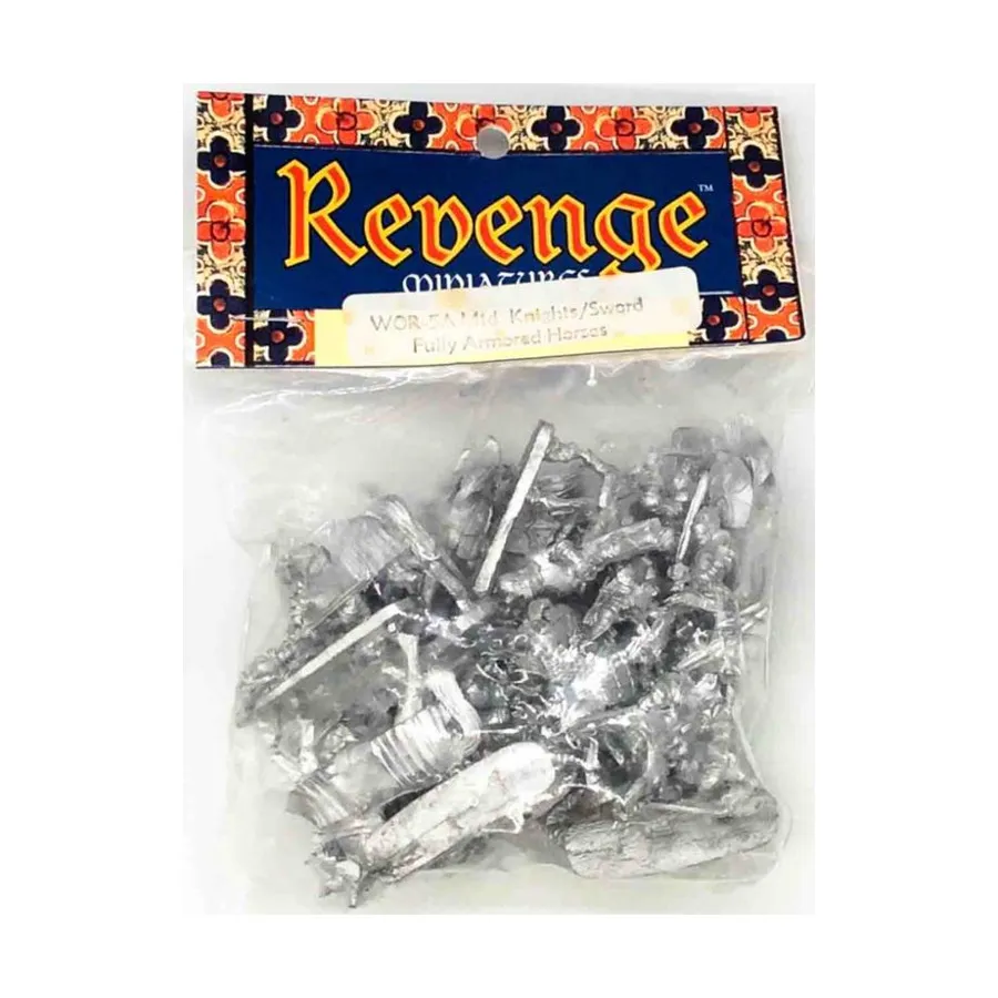 

мтд. Рыцари/Меч Лошади в полной броне, Revenge Miniatures (25mm)