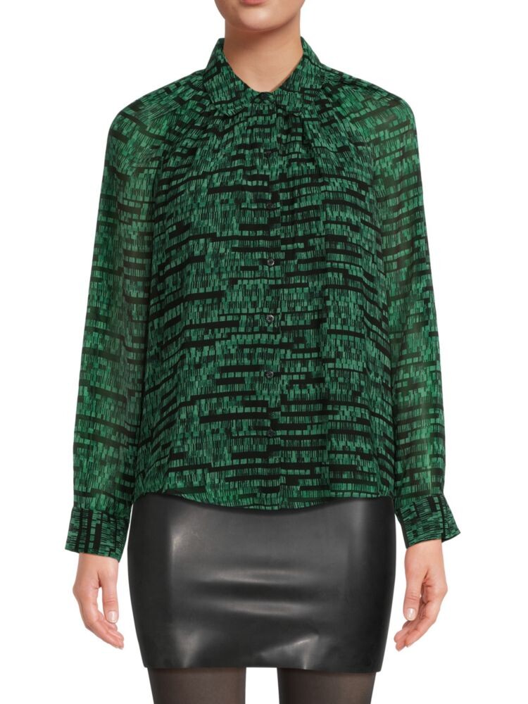 

Абстрактная рубашка Calvin Klein, цвет Malchite Black
