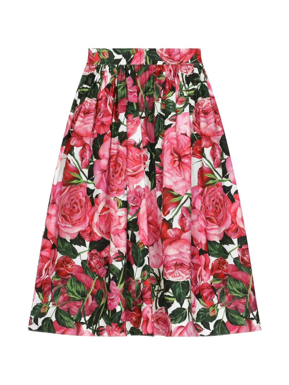 Юбка с цветочным принтом Dolce & Gabbana Kids, розовый — фото 2
