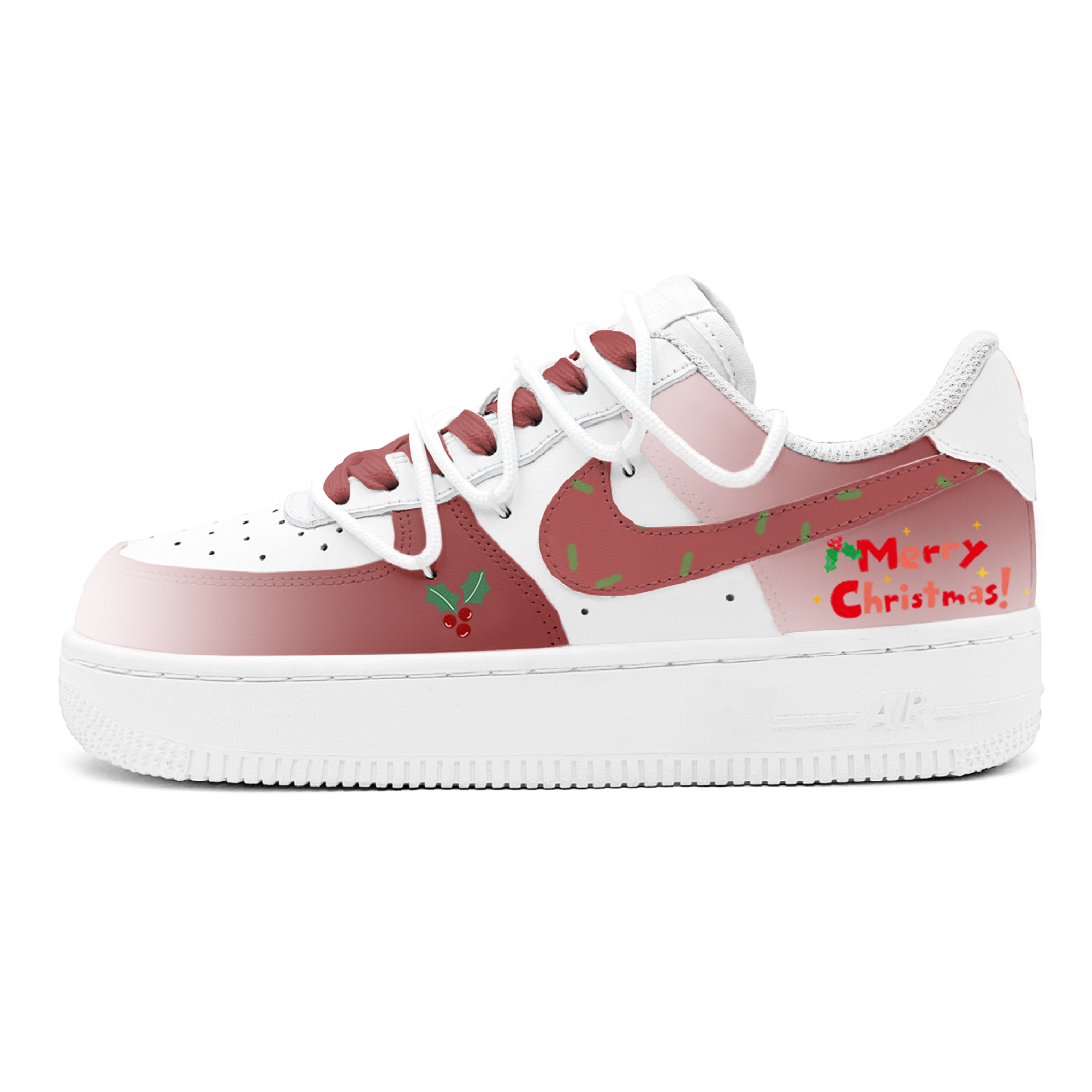

Nike Детские кроссовки для скейтбординга Air Force 1 с противоскользящей подошвой, износостойкие, красные, для подростков