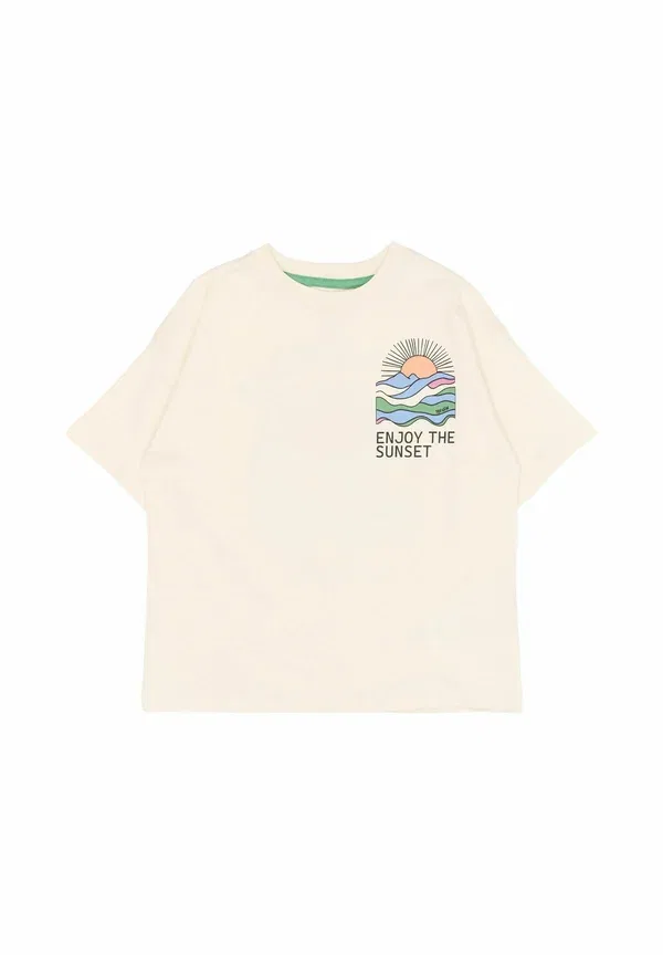 Футболка Tntuck os s_s tee print t-shirt The New, гардения — фото 3