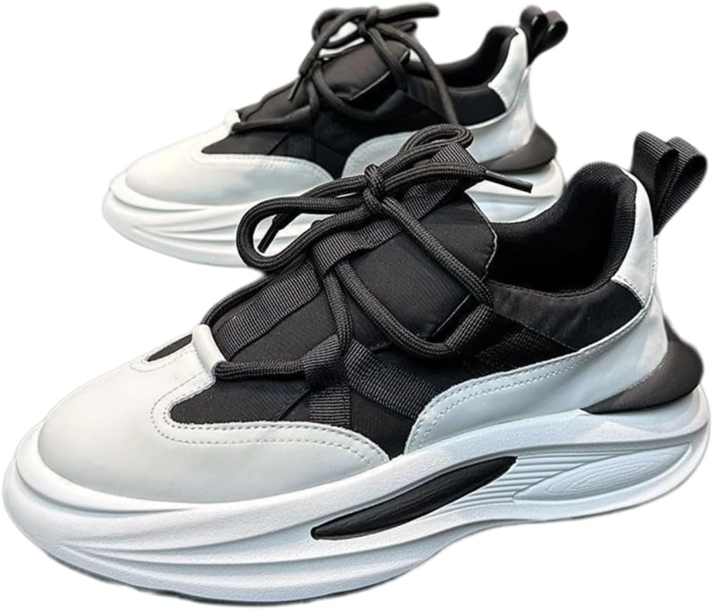 

Мужские кроссовки Y2K с прочной сеткой, модной толстой подошвой, удобные, с амортизацией, для активного отдыха, путешествий и повседневной носки, легкие и стильного дизайна Ctkvbmeoi, черный