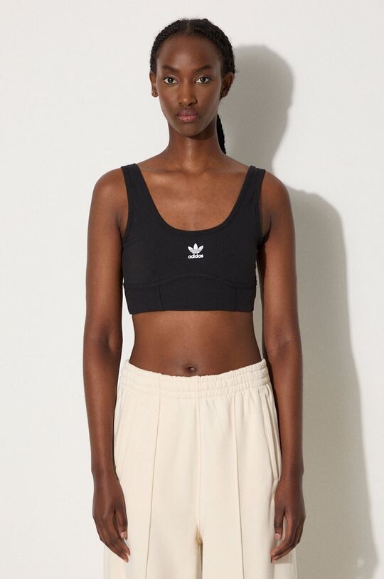 

Спортивный бюстгальтер-трилистник adidas Originals, черный
