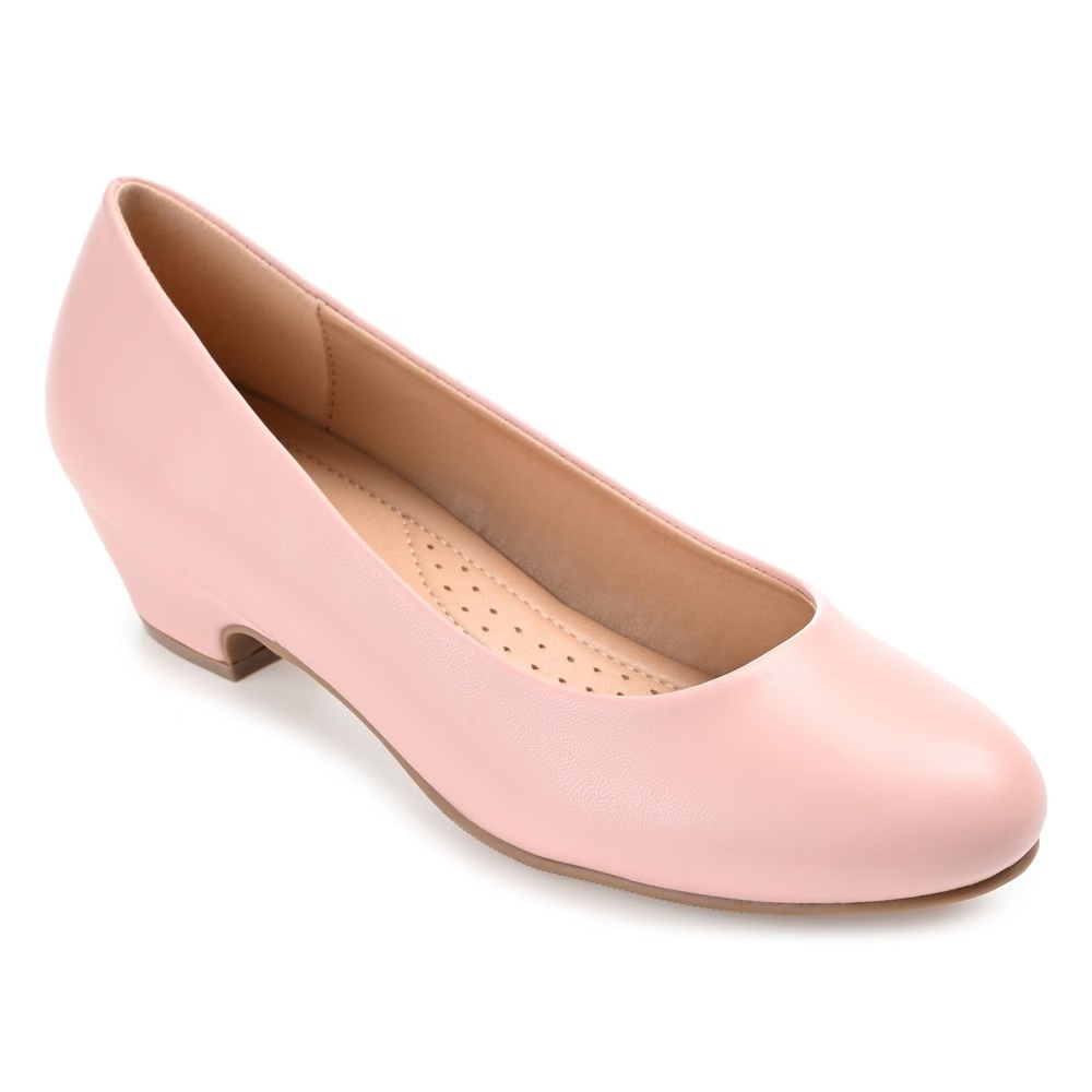 Туфли на широком каблуке Saar Journee, blush synthetic