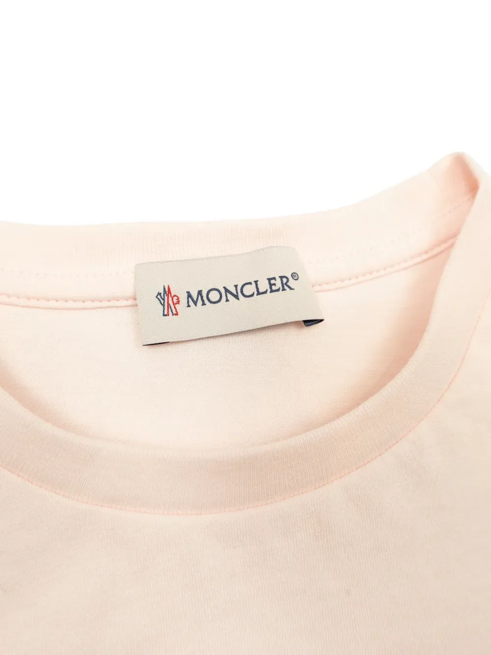 Футболка с коротким рукавом и цветочным принтом Moncler Enfant, нейтральный — фото 4