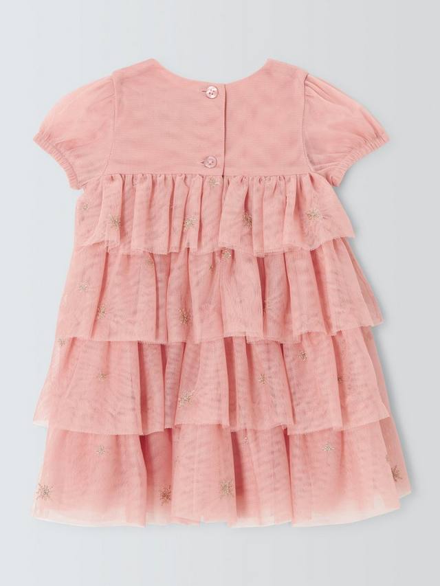John Lewis платье для малышей с тюлевыми слоями John Lewis Heirloom Collection, Misty Rose — фото 2