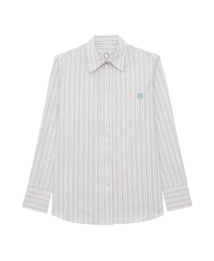 

Хлопковая полосатая рубашка Морин Ines De La Fressange Paris, мультиколор