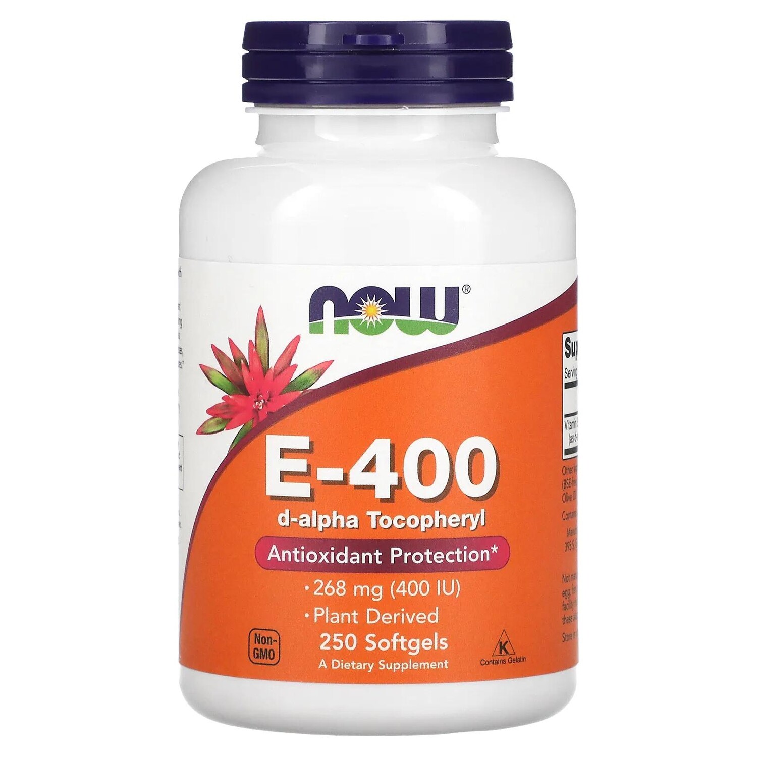 

Now Foods Natural E-400 250 мягких таблеток