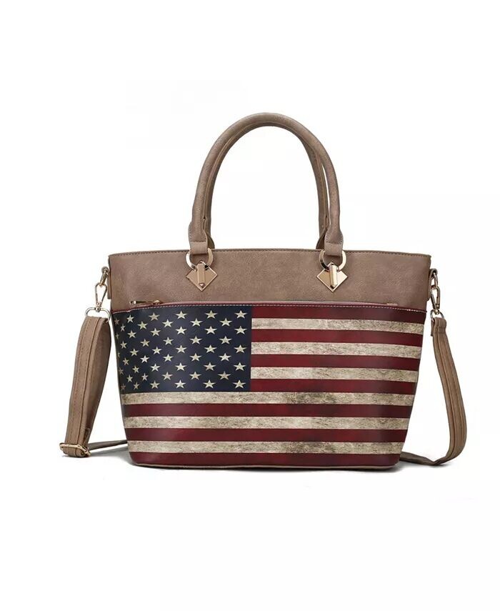 

Большая сумка Lilian Patriotic от Mia K Mkf Collection, бежевый