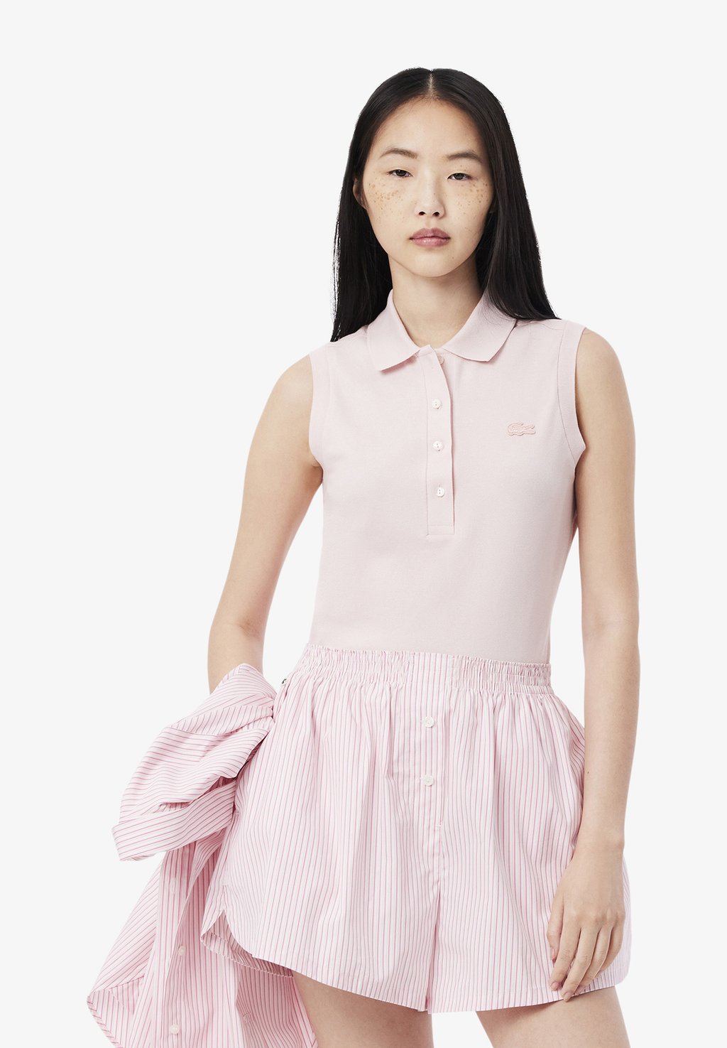 

Поло SLEEVELESS SLIM FIT Lacoste, фуксия