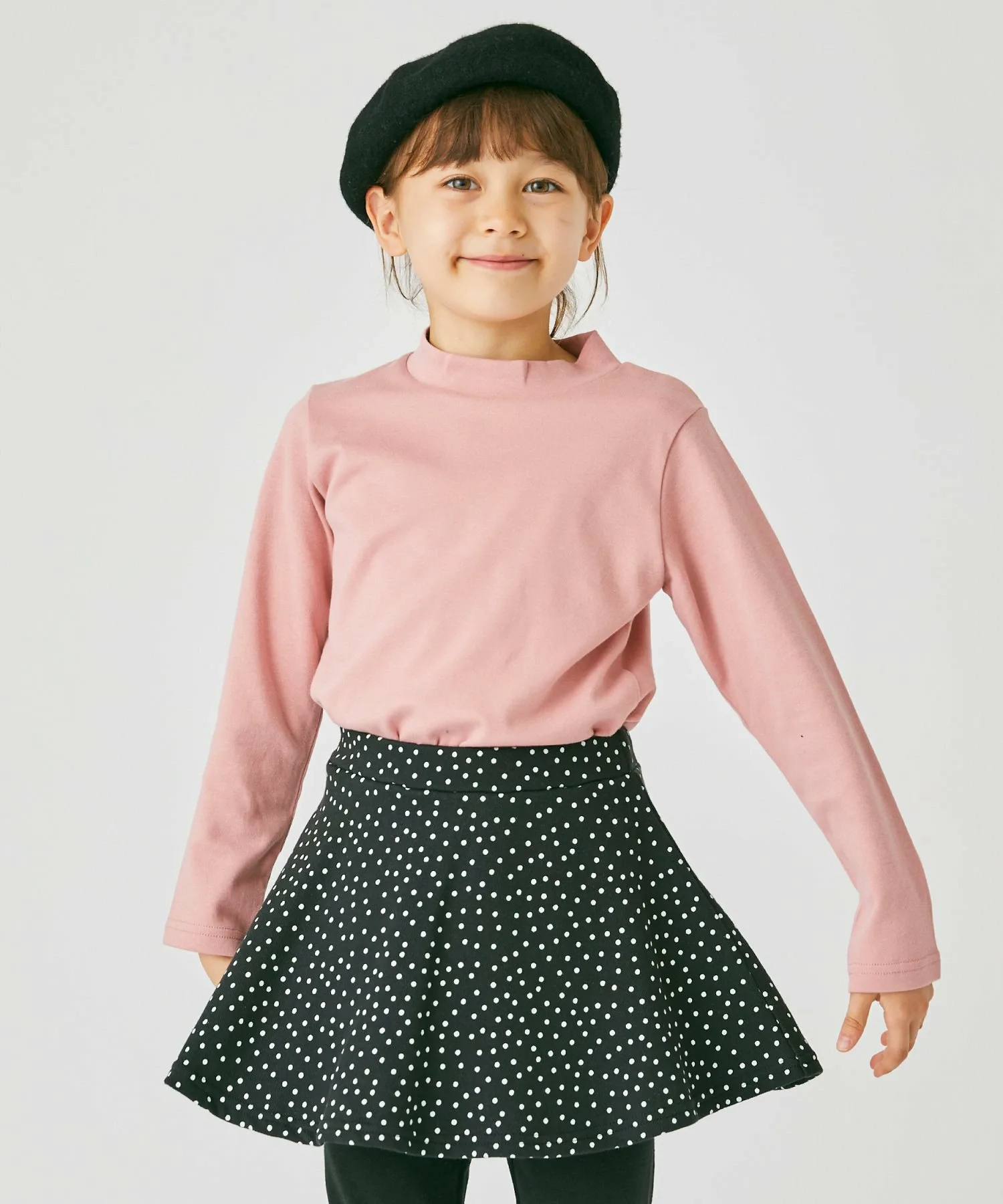 Простая футболка с высоким воротником Ever Closet, Smoke Pink