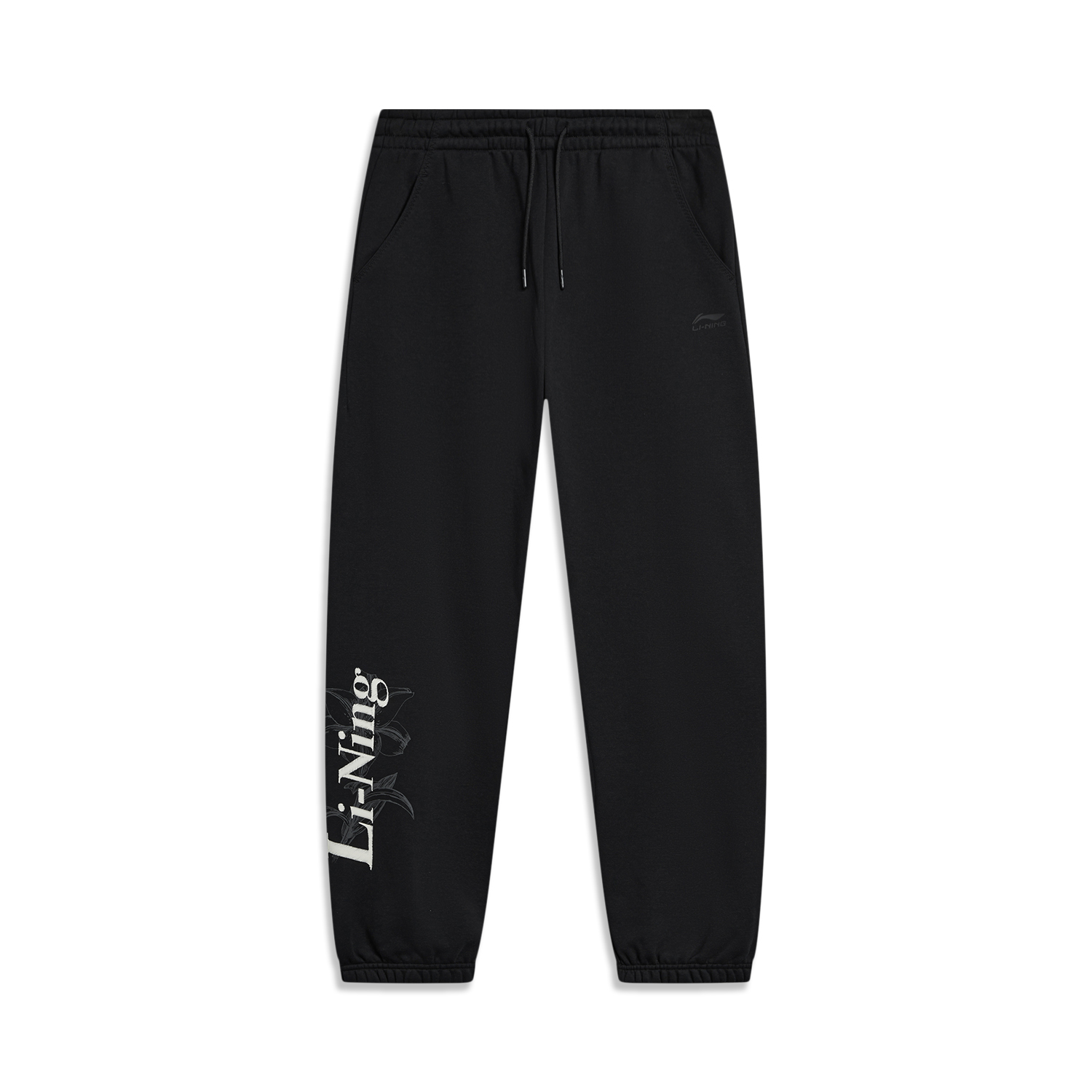 

Женские трикотажные спортивные брюки LiNing Sports Life Collection, черные