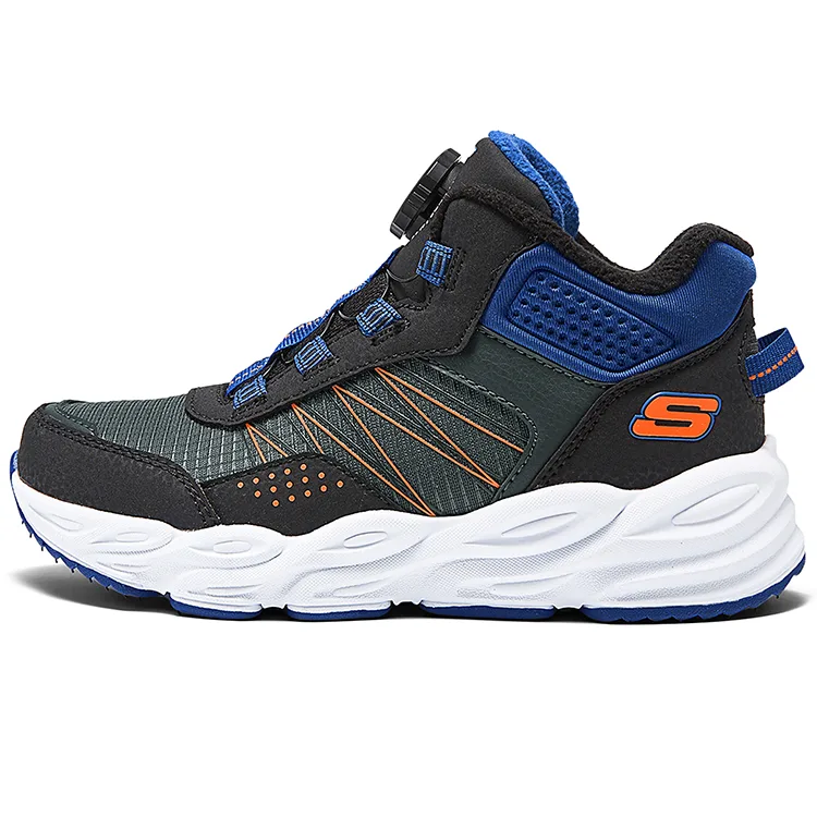 Skechers Kids Детские кроссовки mid top для улицы, устойчивые к истиранию, цвет charcoal black