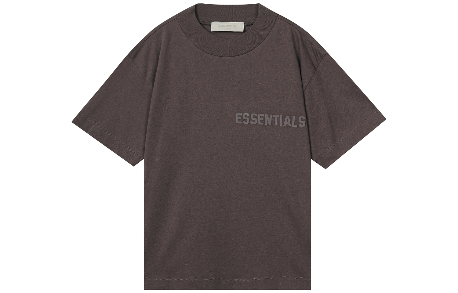 

Футболка с коротким рукавом 'Темно-черный' Fear Of God Essentials, Сливовая