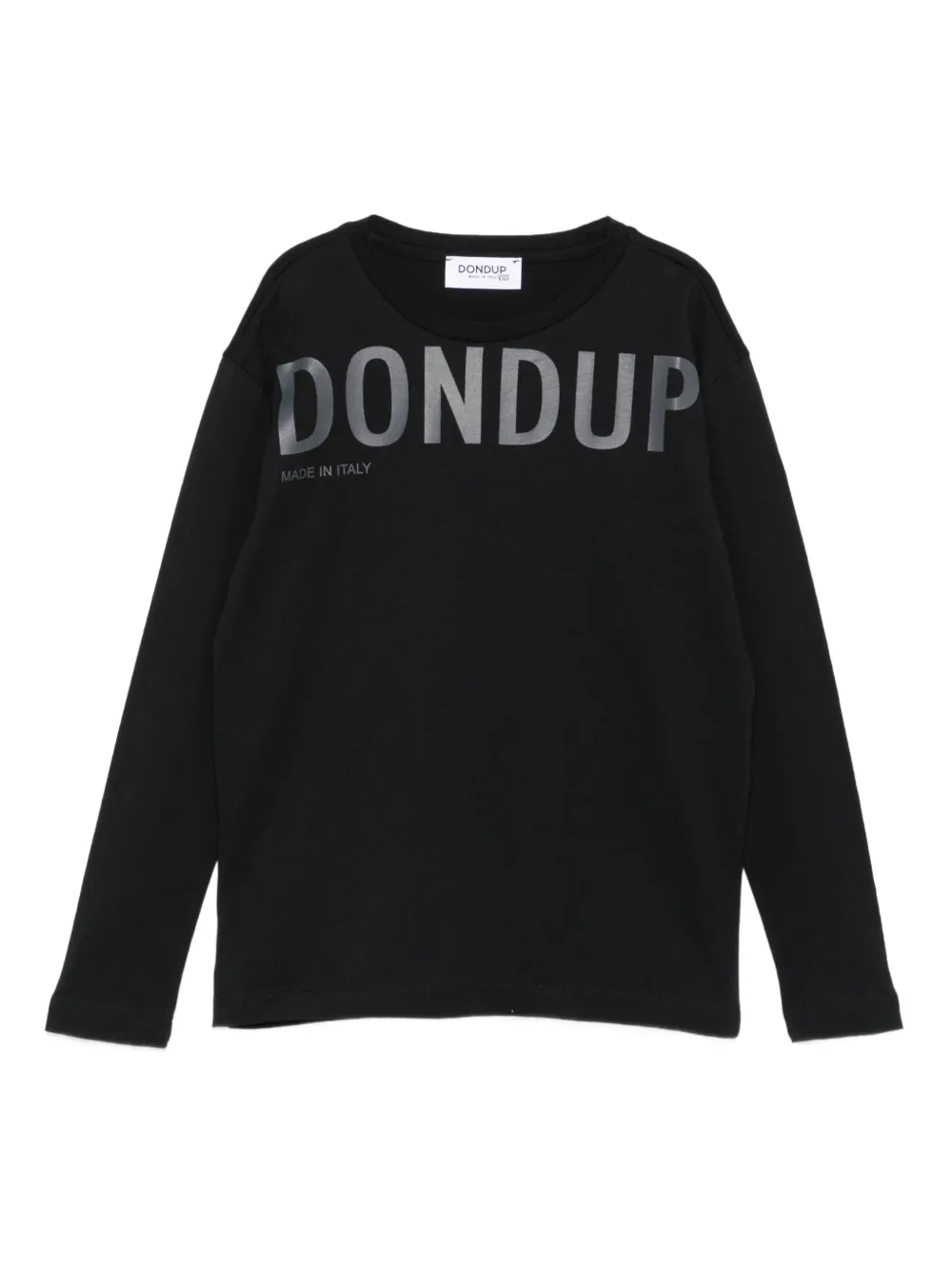 

Футболка с принтом логотипа DONDUP KIDS, черный