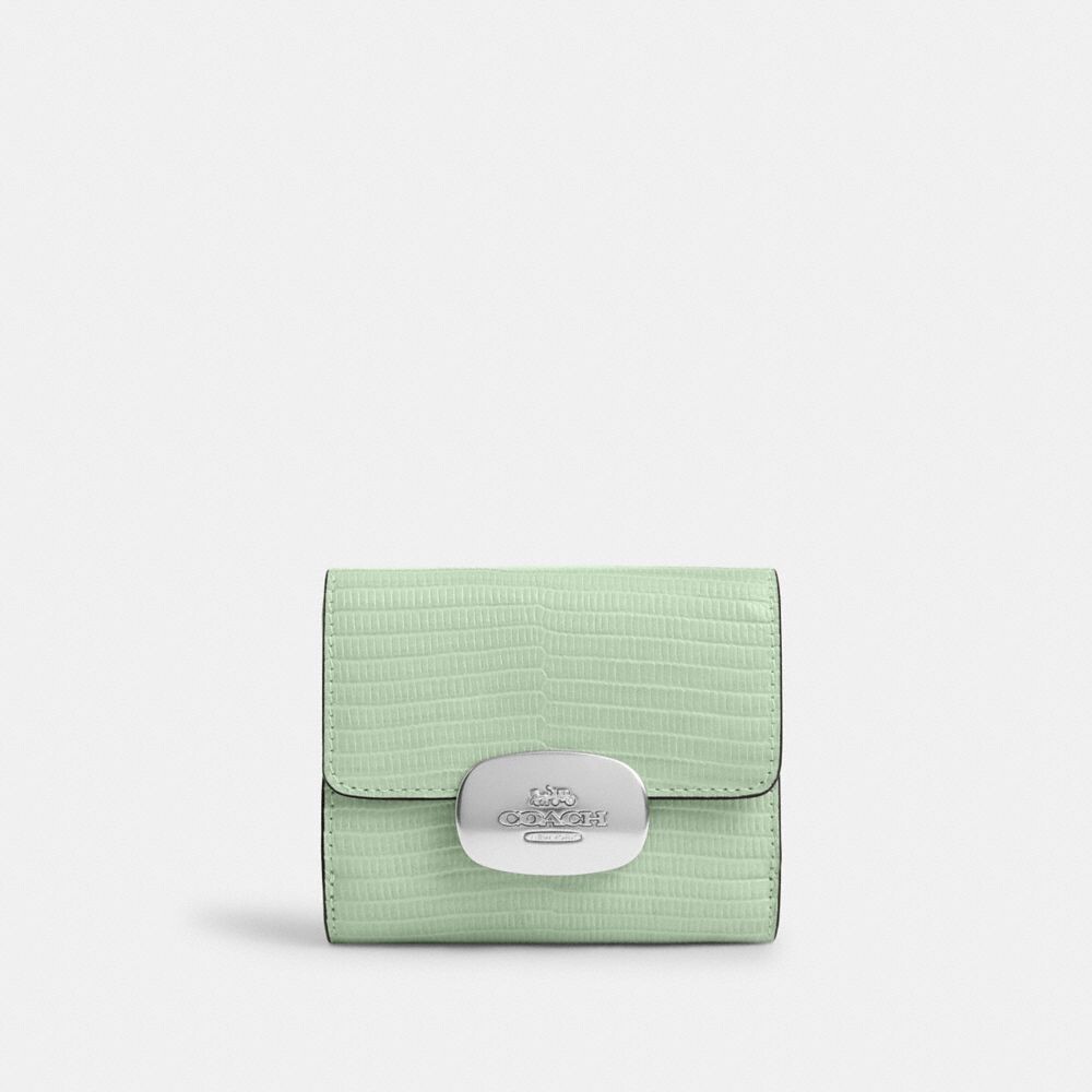 

Маленький кошелек COACH Eliza Small, цвет Silver/Pale Green