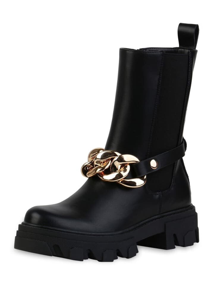 Ботильоны VAN HILL Plateau Boots Evelyn, черный