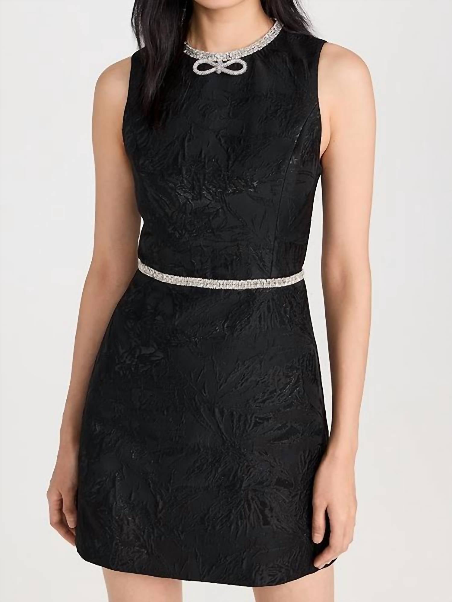 

Платье Ellis с украшениями черного цвета alice + olivia