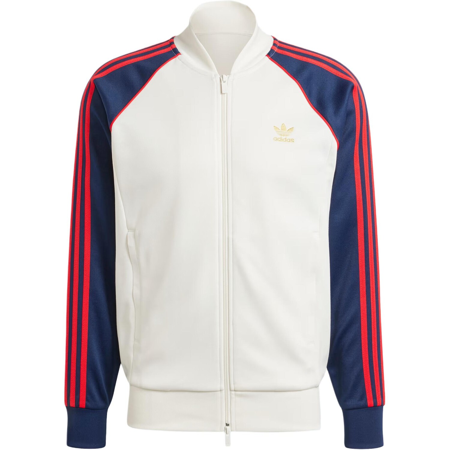 

Мужская куртка Classics SST Cloud White/Bliss Pink/Green Adidas Originals, белый/розовый/зеленый