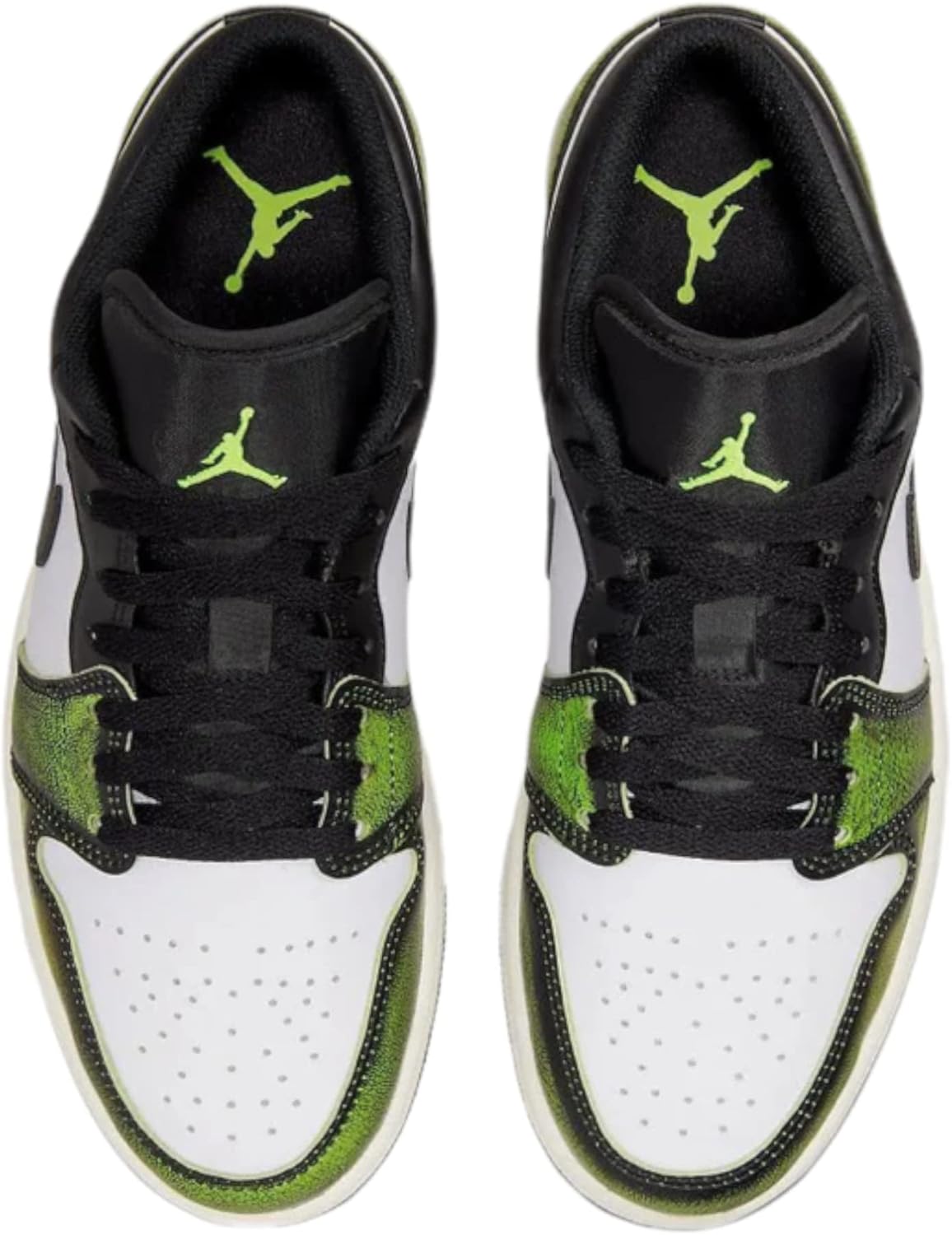 Кроссовки Jordan Mens Basketball Nike, белый/черный/зеленый — фото 4