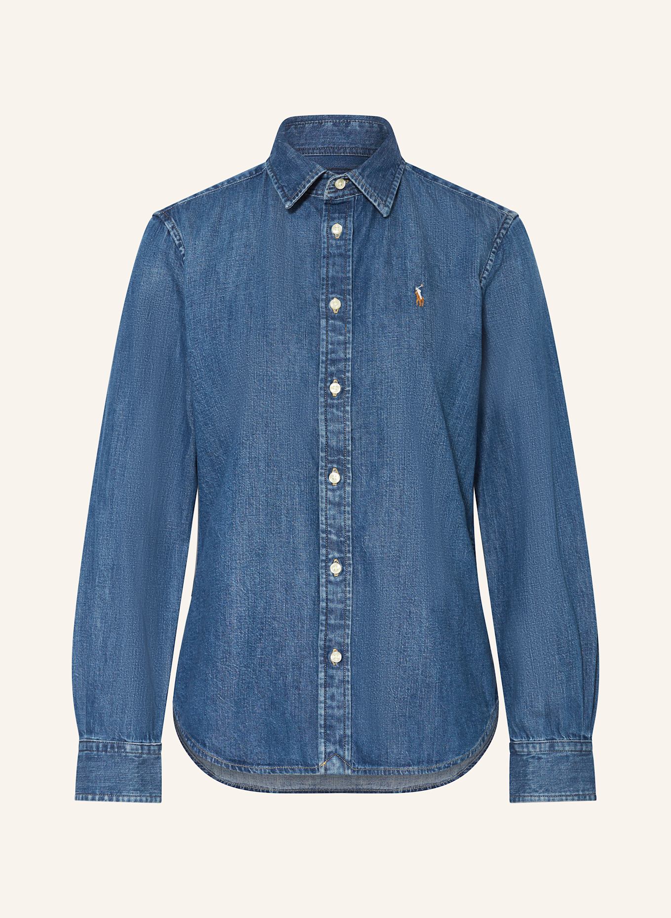 

Блузка из денима Polo Ralph Lauren, синий