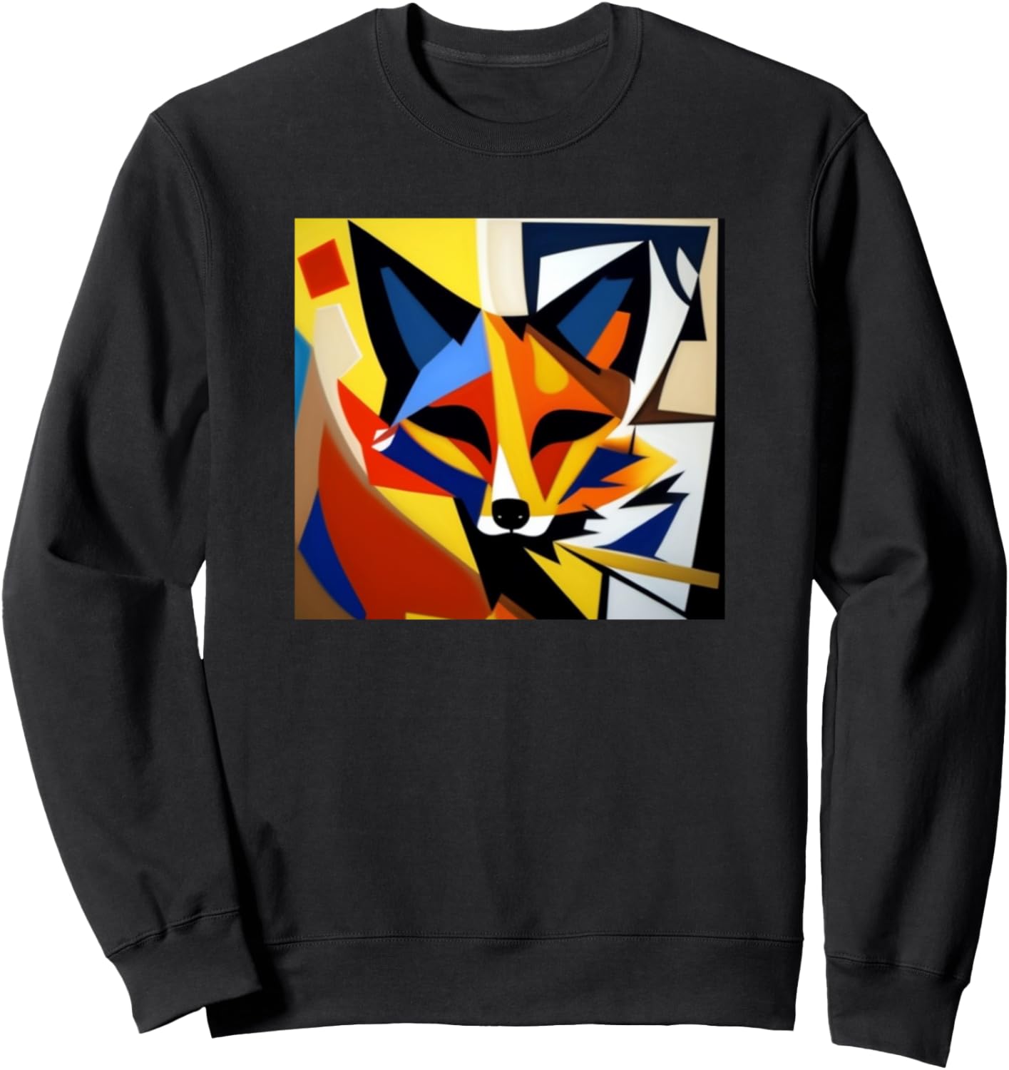 

Толстовка с красочным силуэтом лисы для любителей лис Foxes Sly Animals Women Girls Kids Men - Boys Gift, черный