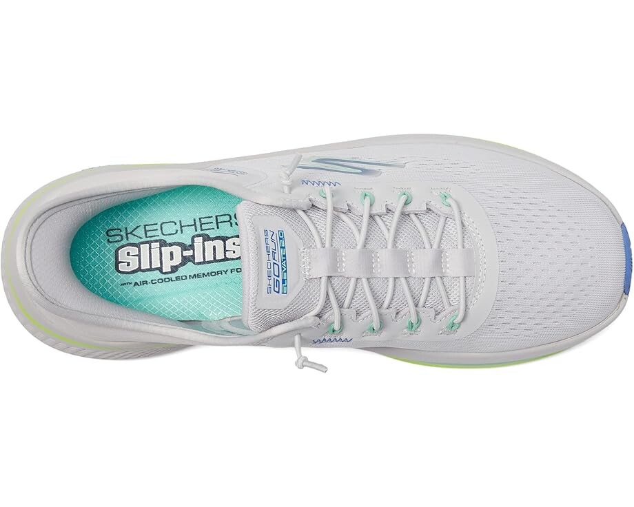 Кроссовки SKECHERS Go Run Elevate 2.0 Banyan Hands Free Slip-Ins, цвет Gray/Blue — фото 2