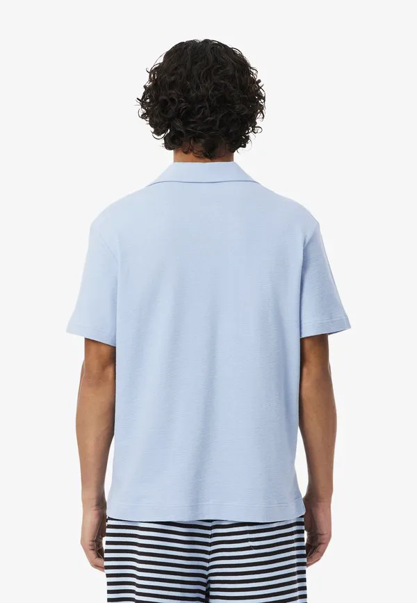 Рубашка поло Lacoste, Bleu Clair-Hba — фото 3