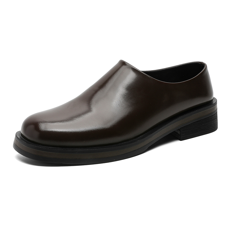 

V05 Закрытые тапочки мужские коричневые, цвет Brown Men's