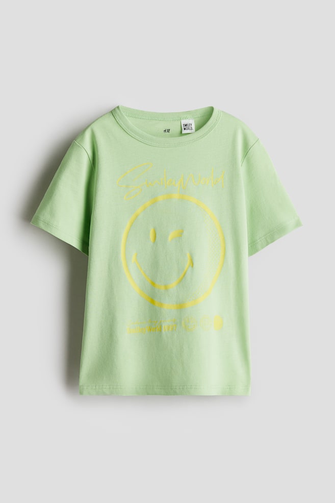 

Хлопковая футболка с принтом H&M, мультиколор