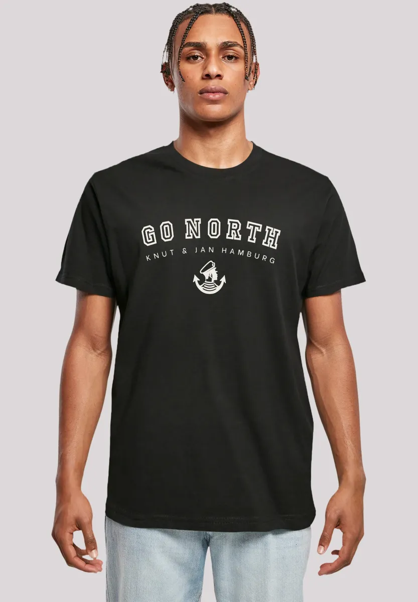 

F4NT4STIC Футболка "Go North", принт, черный