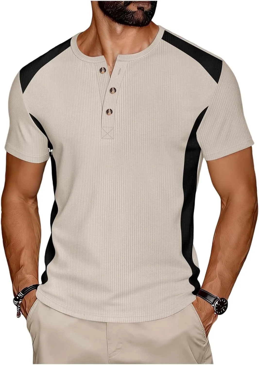 

Мужская футболка-поло Slim Fit с цветными блоками kuweot