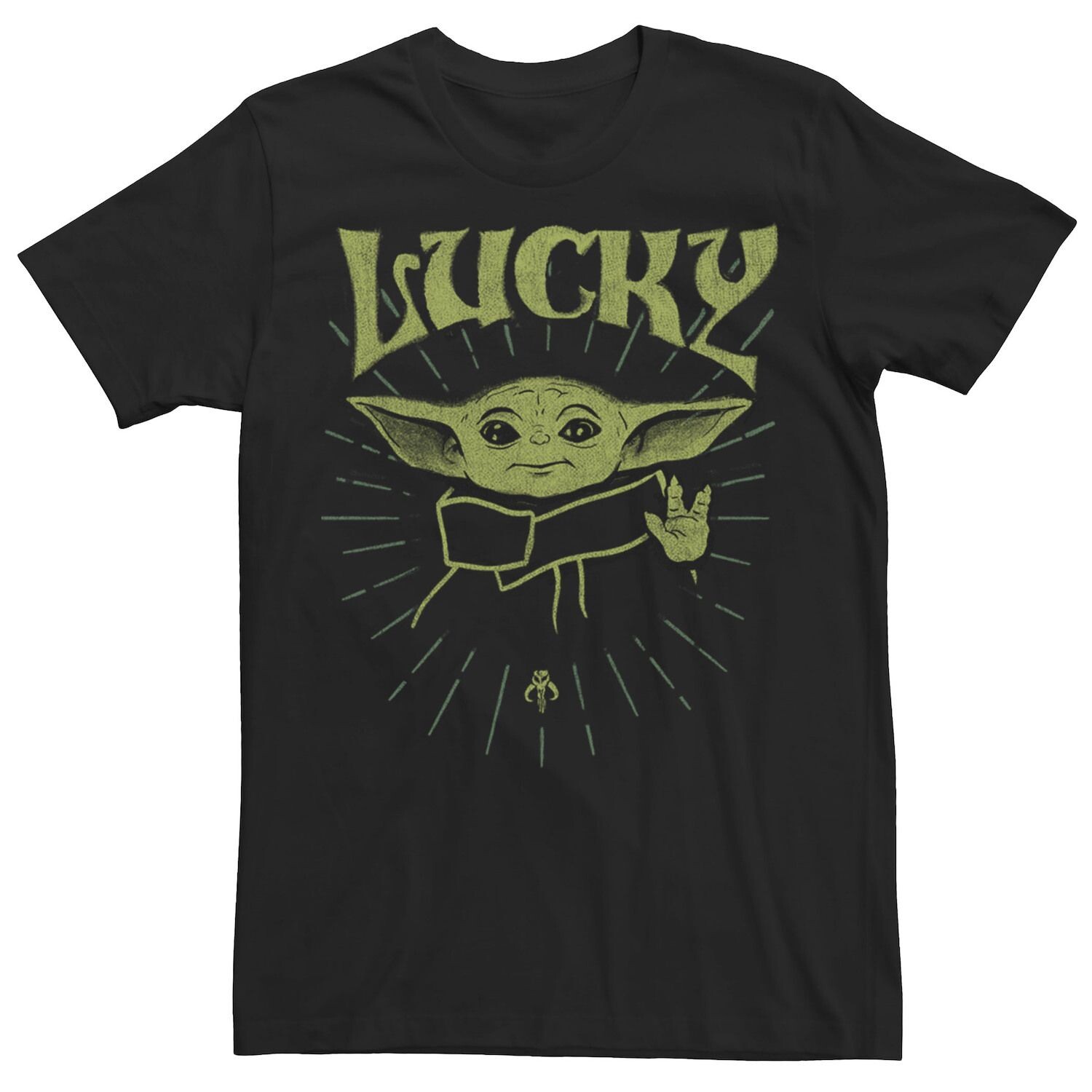 

Мужская футболка Star Wars The Mandalorian Grugo Luck St. Патрика Licensed Character