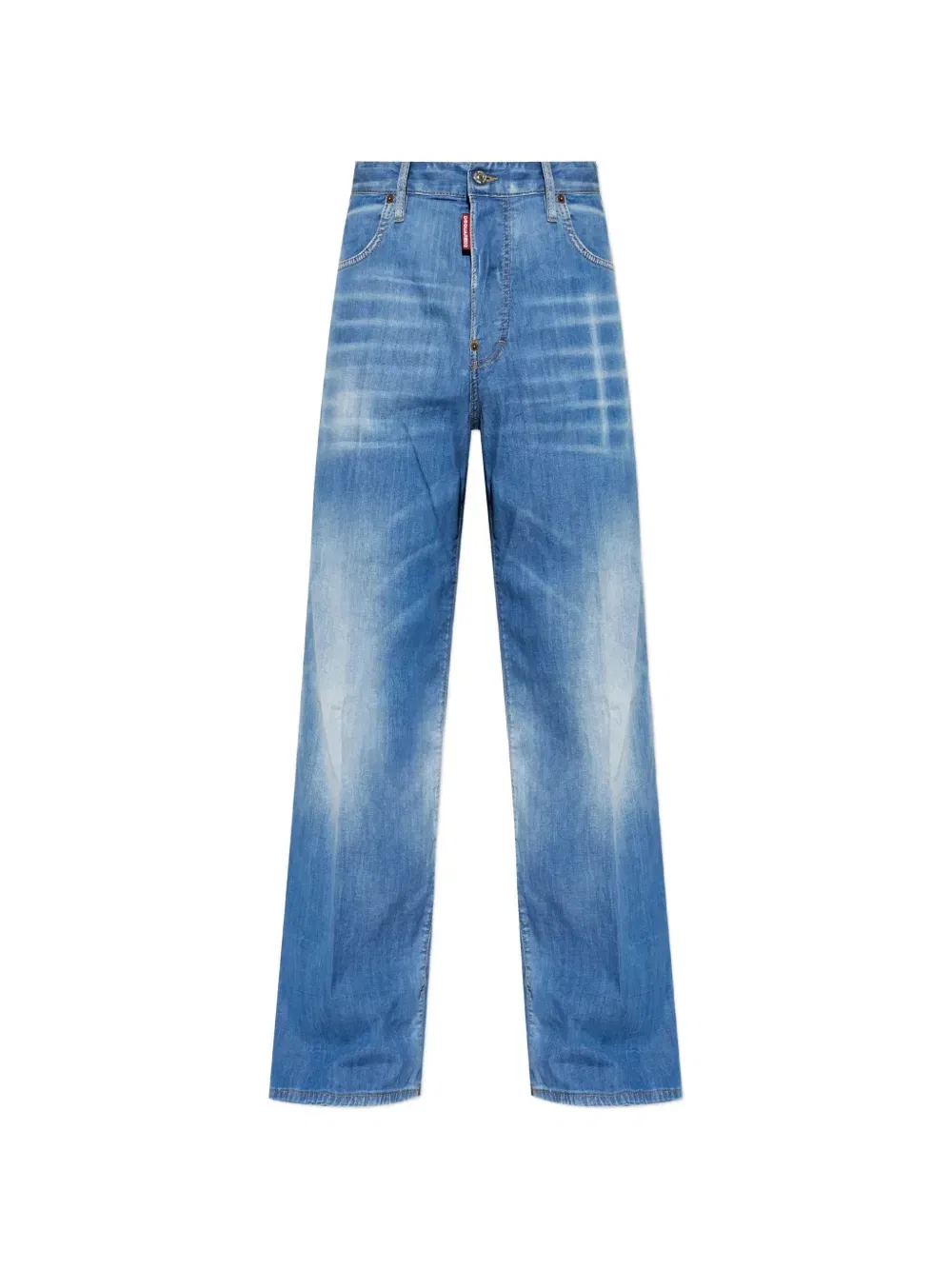 Джинсы с эффектом выцветания DSQUARED2, синий