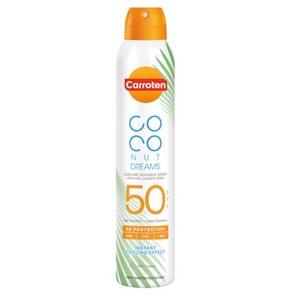 

Солнцезащитный спрей Coconut Dreams Прозрачный Spf 50 200 мл Carroten