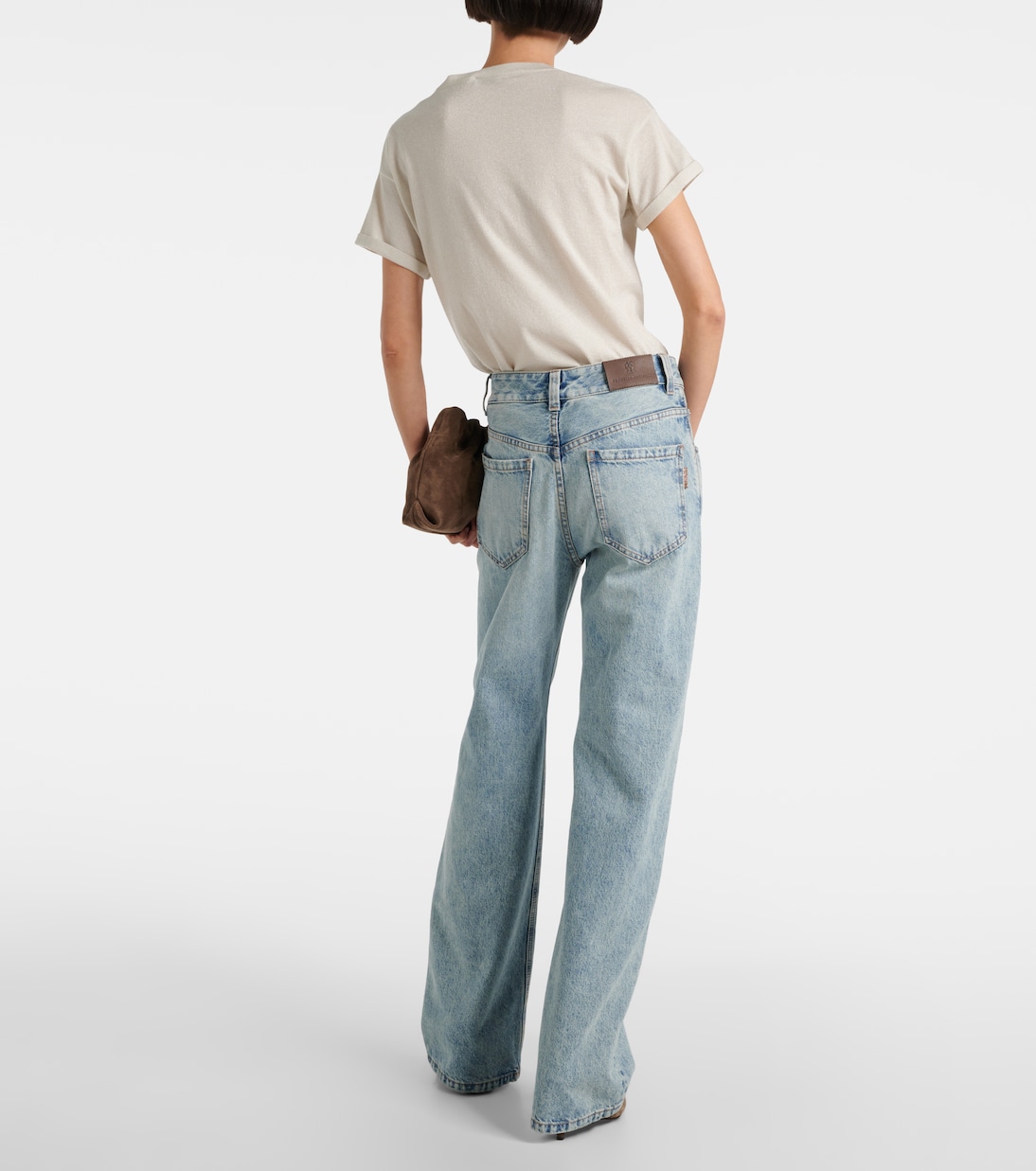 Прямые джинсы с высокой талией Brunello Cucinelli, Retro Vintage Denim — фото 3