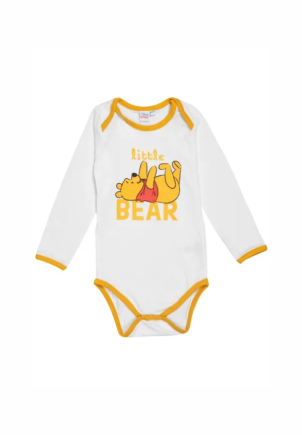 Боди с длинным рукавом Winnie puuh little bear Disney, белый/желтый