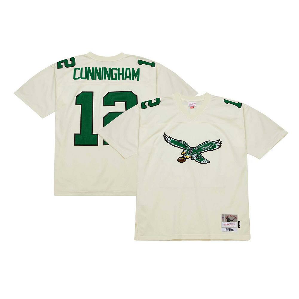 

Мужская майка кремового цвета Mitchell & Ness Randall Cunningham Philadelphia Eagles Chainstitch Legacy, цвет Eag Beige