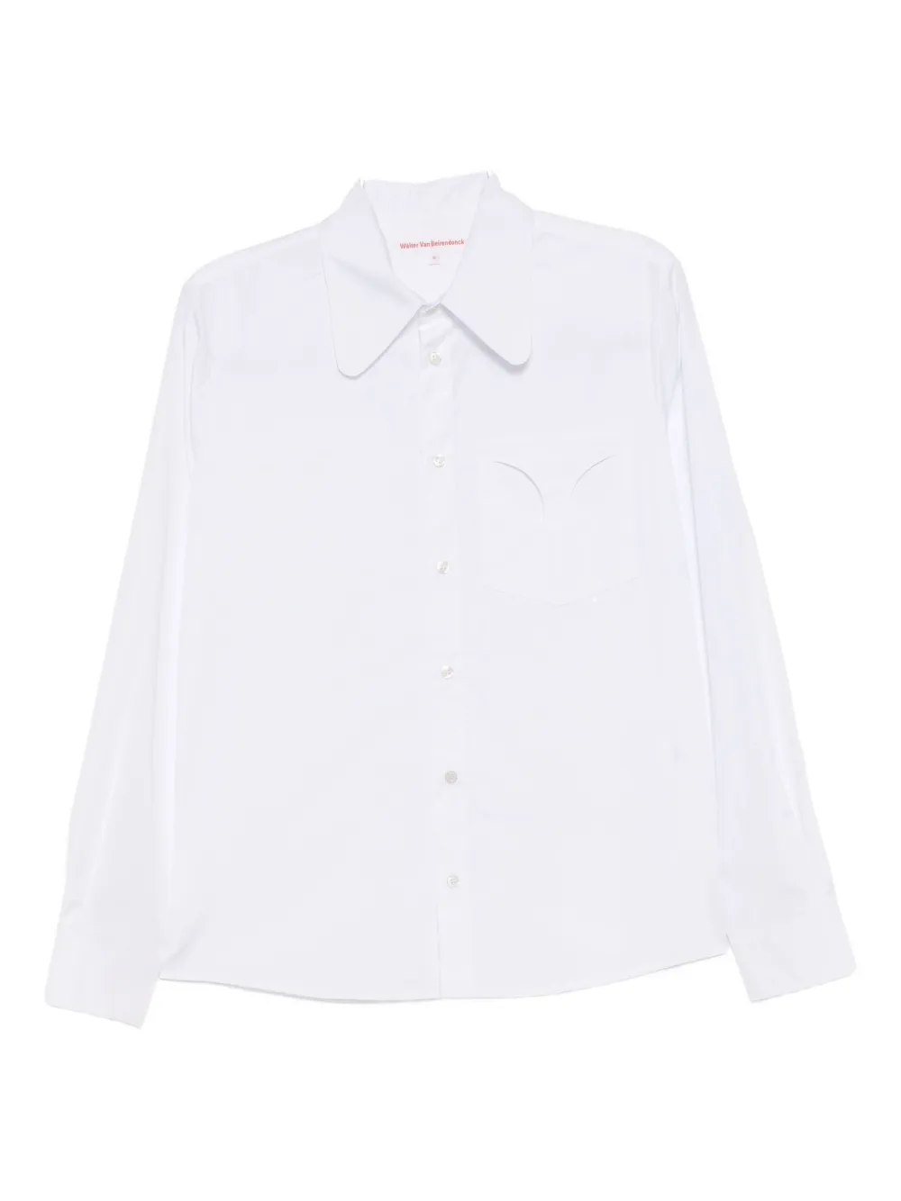 

Хлопковая рубашка Walter Van Beirendonck, белый