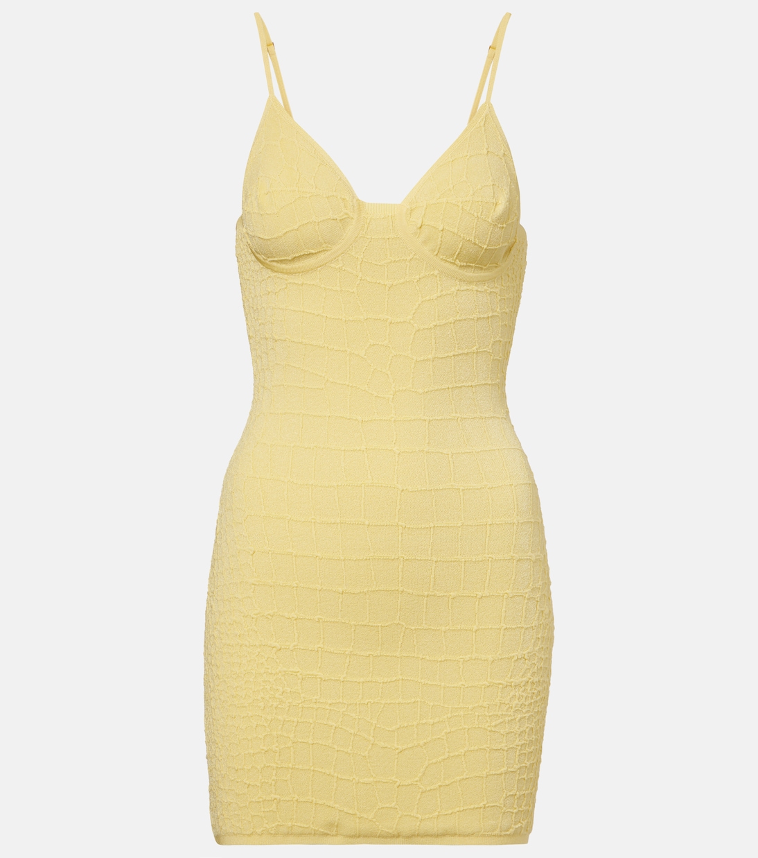 

Трикотажное мини-платье Scala Jacquemus, Light Yellow