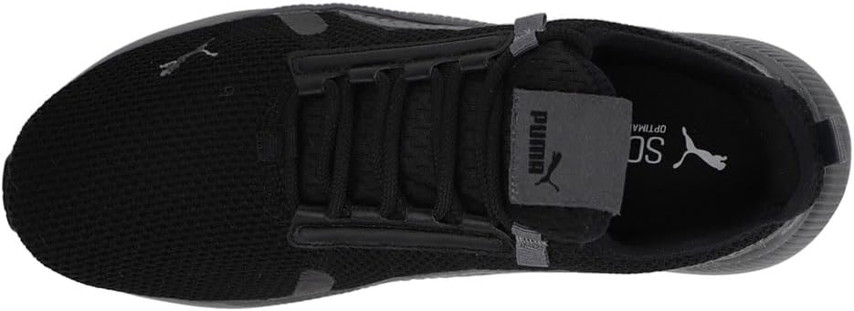 Мужские кроссовки PUMA Pacer Future Street Knit с широкими шнурками для повседневной носки - черные — фото 4