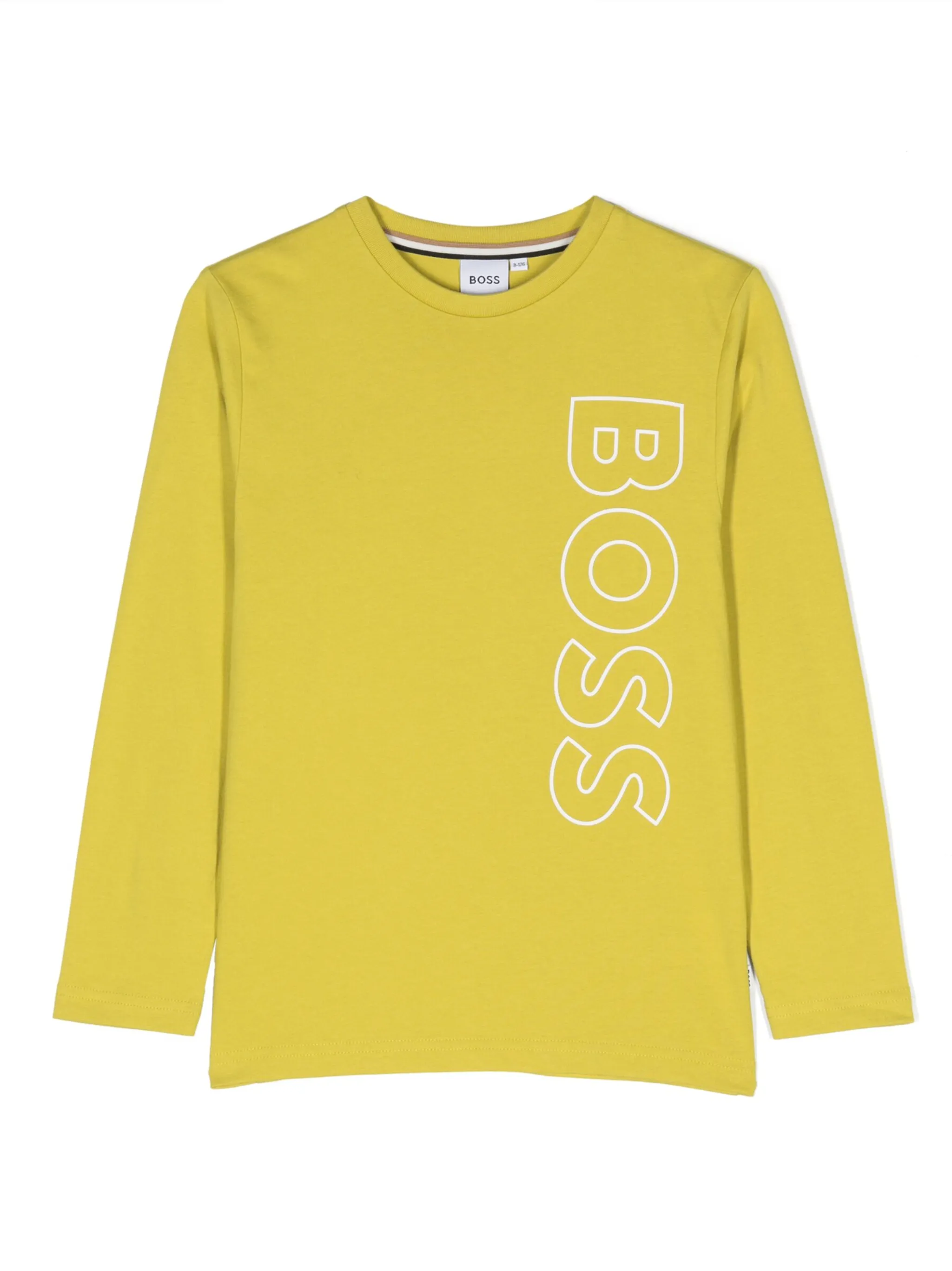 

Футболка с длинными рукавами и логотипом Boss Kidswear, зеленый