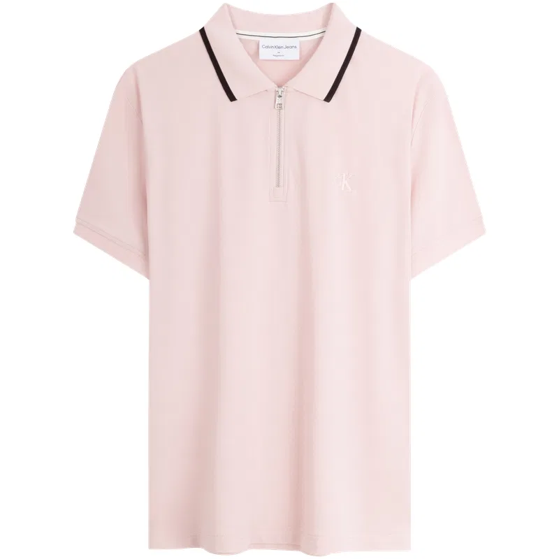 Поло Calvin Klein мужское розовое