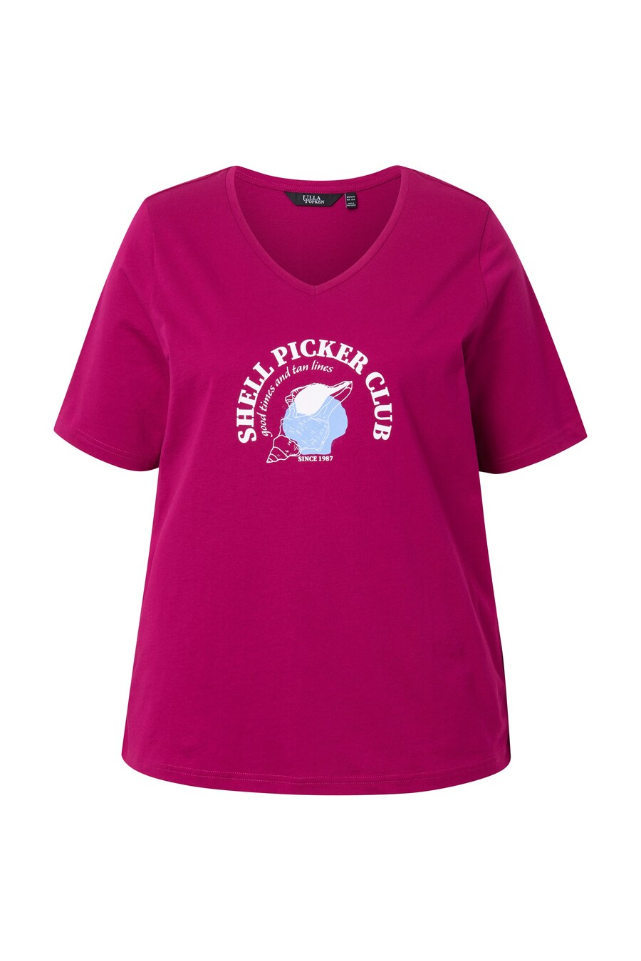 

Рубашка Ulla Popken, цвет Dark pink