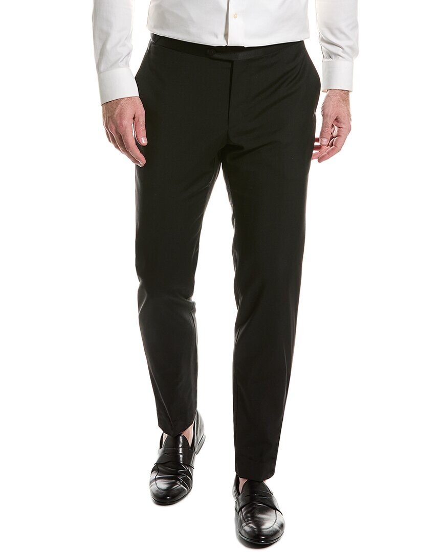 

ISAIA Костюмные брюки из смеси шерсти и мохера, черный