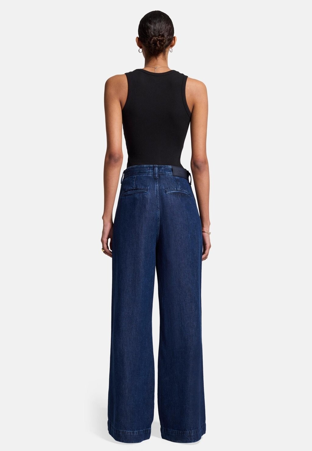 

Расклешенные джинсы WIDE LEG FIT PLEATED 7 for all mankind, темно-синий