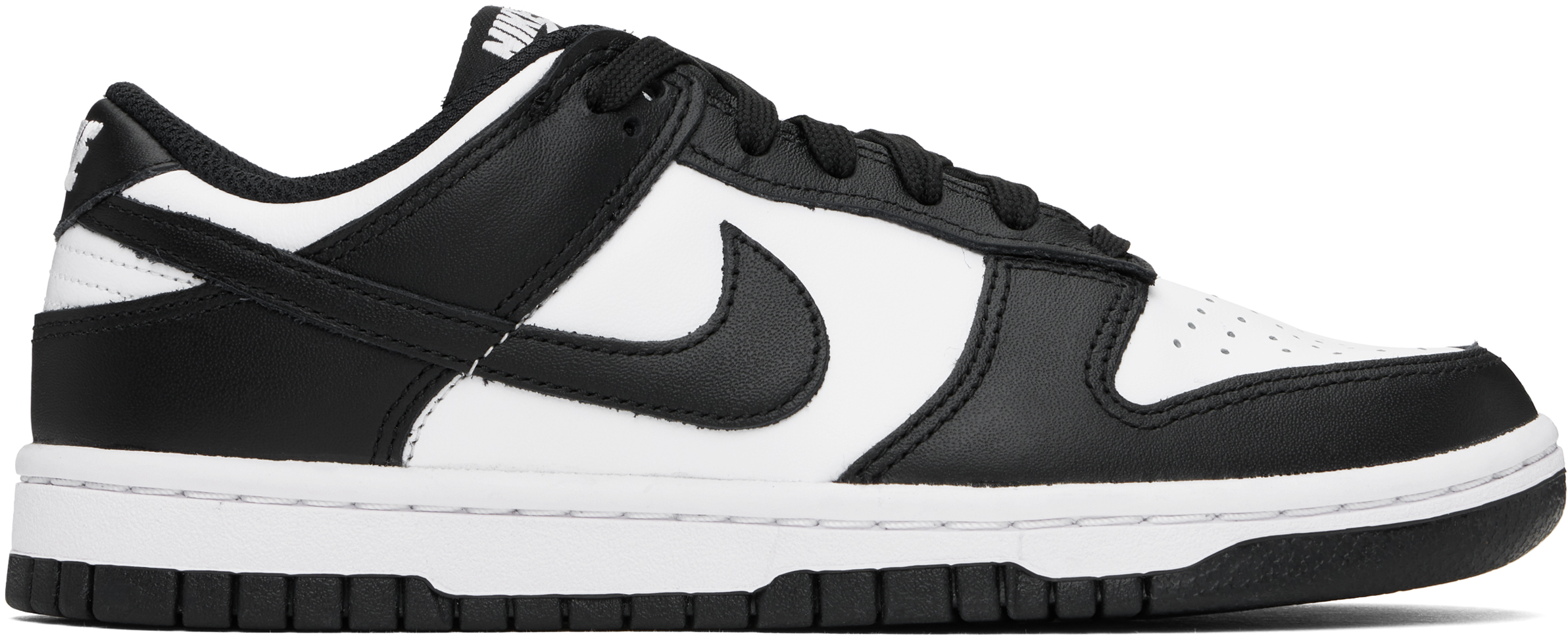 Черно-белые низкие кеды Dunk Nike