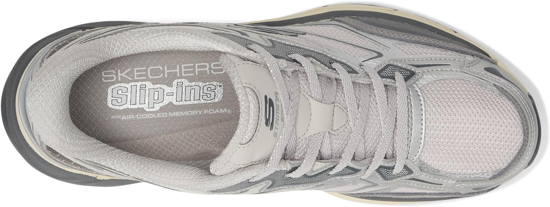Кроссовки SKECHERS Stamina Sport Hands Free Slip-Ins, серебряный — фото 2