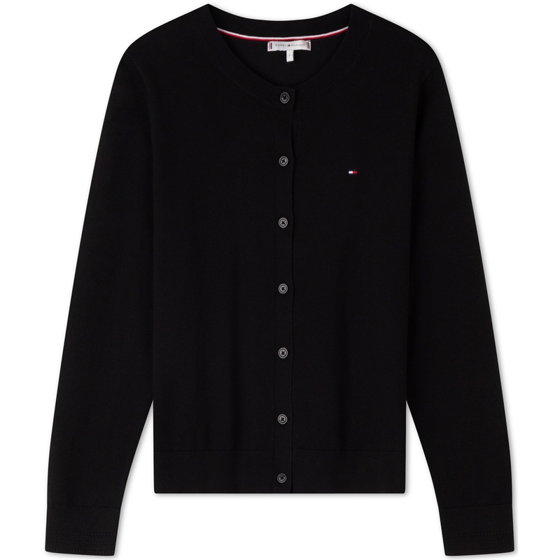

Кардиган из хлопка на пуговицах Tommy Hilfiger, черный